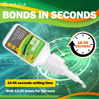 INSOIA Super Medium CA Glue, 20g, Strong Bond, with Precision Tips