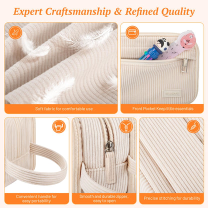 Cute Big Pencil Case Pouch Bag with Handle for Teen Girls Boy Gift