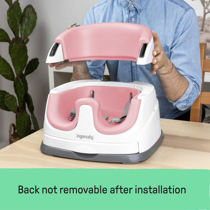 Ingenuity Baby Base 2-in-1 Booster Feeding and Floor Seat with Self-Storing Tray - Cashmere