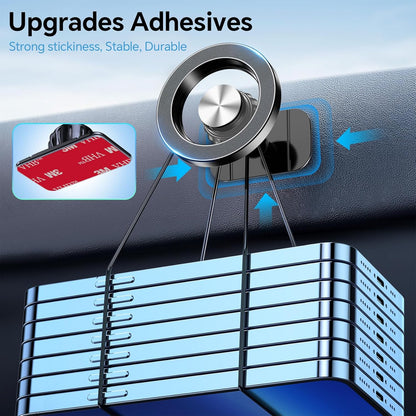 for iPhone Magsafe car Mount【20 Strong Magnets】Magnetic Phone Holder for Car Dashboard【360° Rotation】Hands Free Car Phone Holder Mount Dash Fit iPhone 15 14 13 12 Pro Max Plus MagSafe Car Accessories