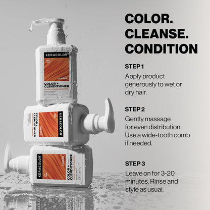 Keracolor Color + Clenditioner, Semi-Permanent Hair Color, 23 Shades