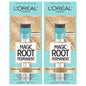 L'Oreal Paris Magic Root Permanent Hair Color Kit, 100% Gray Hair Coverage In Just 10 Minutes, Precision Brush Applicator for Seamless Application, 4 Dark Brown (2 Count)
