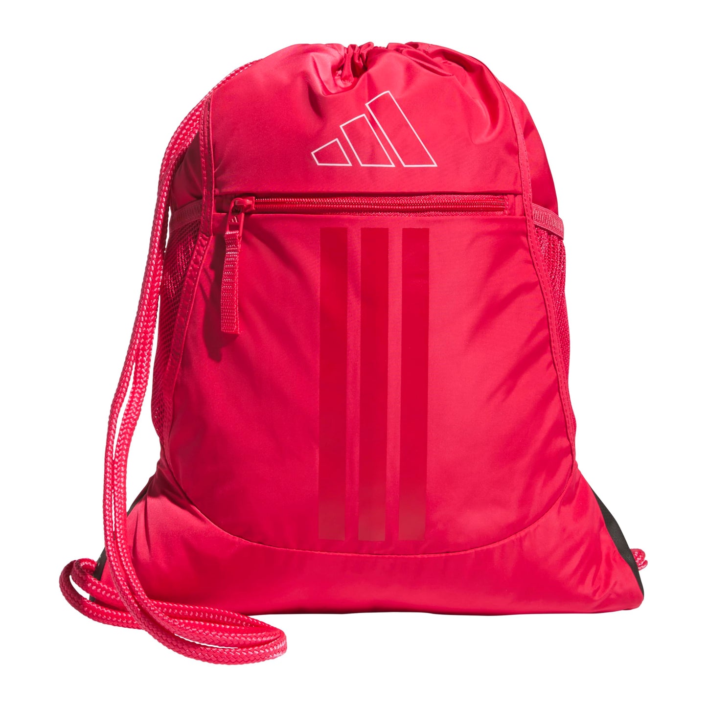adidas Alliance Sackpack – Drawstring Backpack for Sports, Small Gym Bag, Preloved Teal Green/Black/3, OSFA