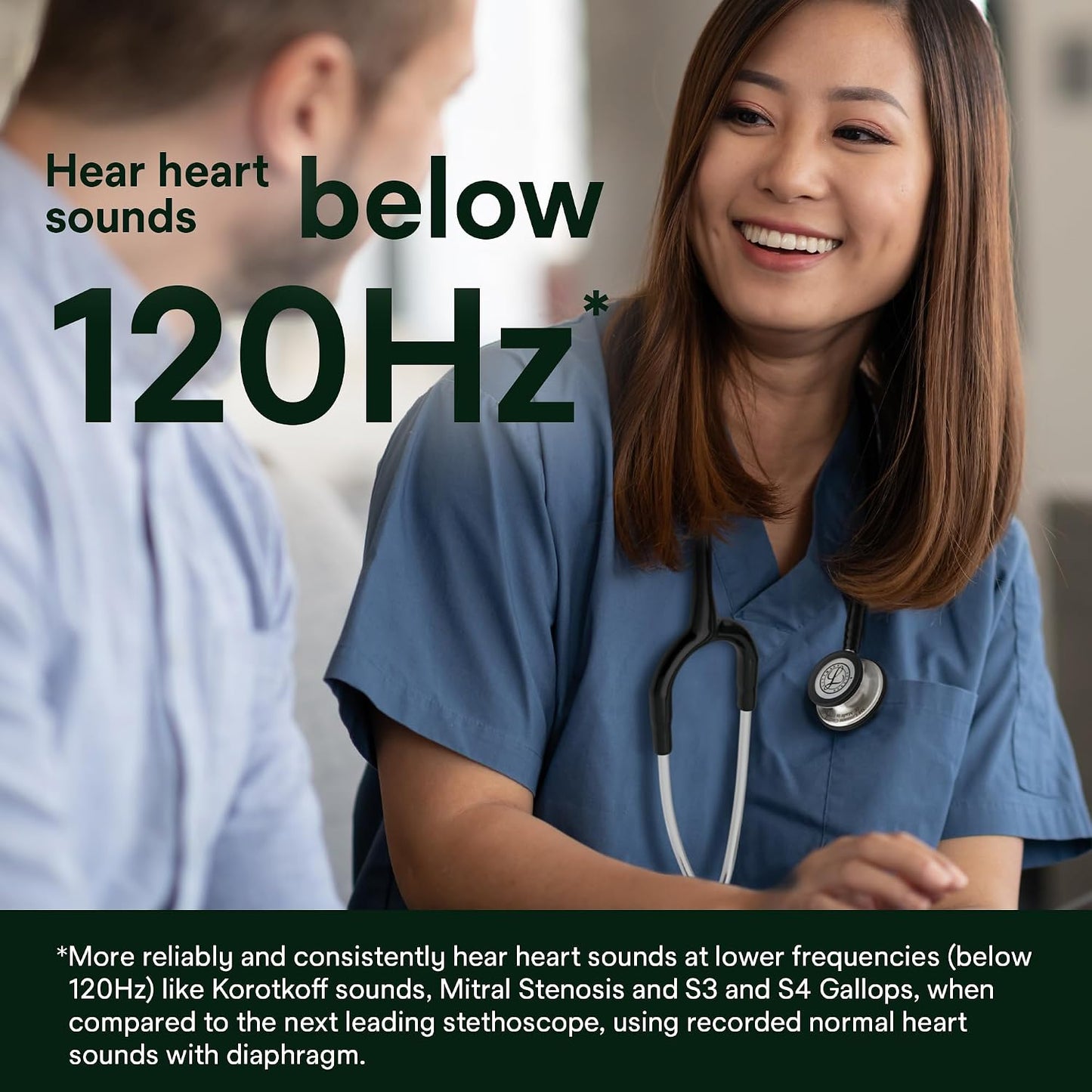 3M Littmann Classic III Monitoring Stethoscope, 5803, More Than 2X as Loud, Weighs Less, Stainless Steel Black-Finish Chestpiece, 27" Black Tube, Stem and Headset