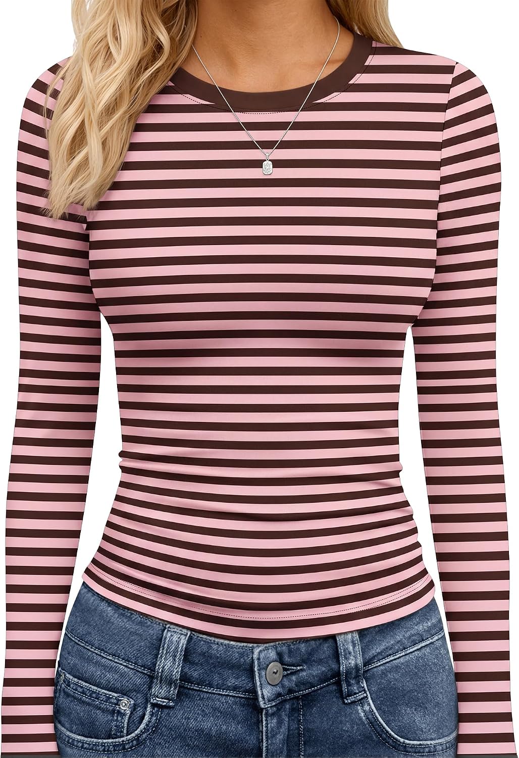 TNNZEET Long Sleeve Shirts for Women Fall Fashion Workout Crop Top Y2K 2026