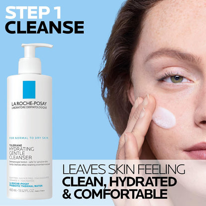 La Roche-Posay Toleriane Hydrating Gentle Facial Cleanser, with Niacinamide