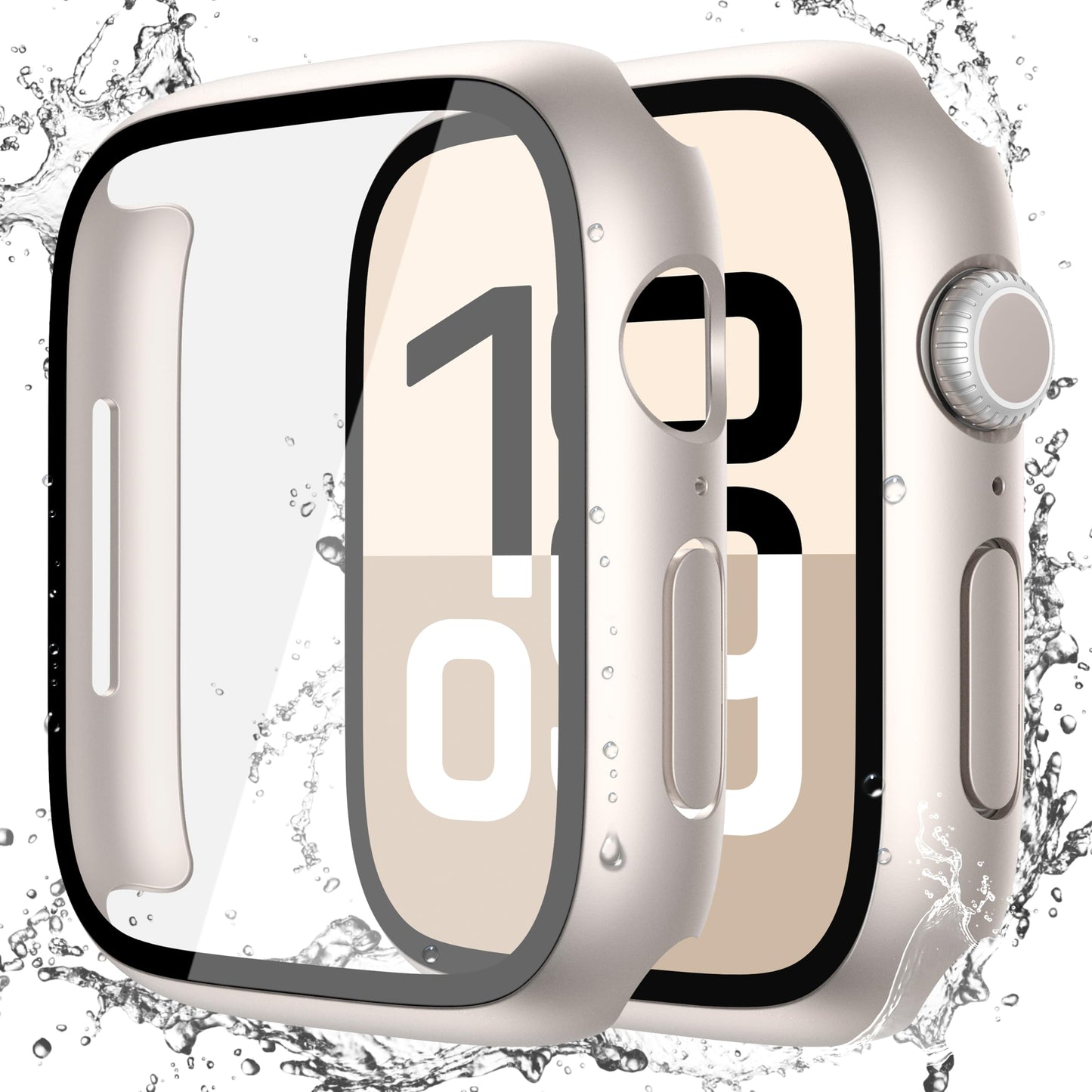 Misxi 2-Pack Waterproof Case for 46mm Apple Watch Series 11/10