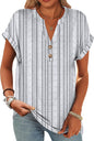 ANRABESS Womens Short Sleeve Henley Tops Summer Shirts Dressy Casual Blouse