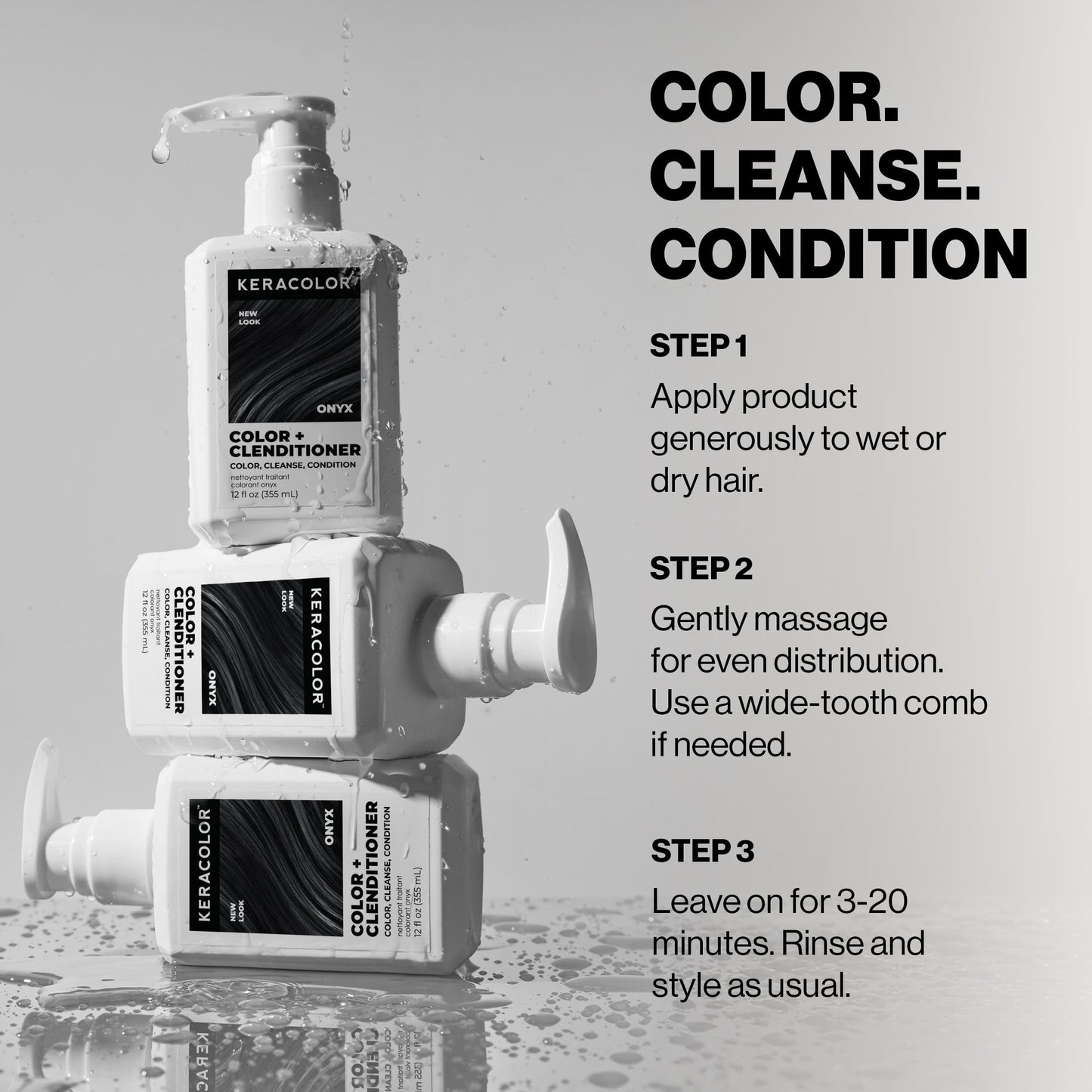 Keracolor Color + Clenditioner, Semi-Permanent Hair Color, 23 Shades