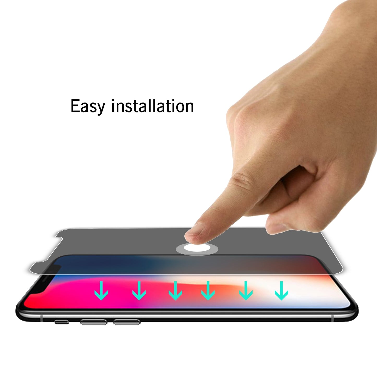 Ailun 3 Pack Privacy Screen Protector for iPhone 16 Pro Max, Tempered Glass