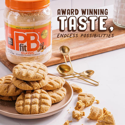 PBfit Classic Peanut Butter Powder 30 Oz, Peanut Spread with 8g Protein