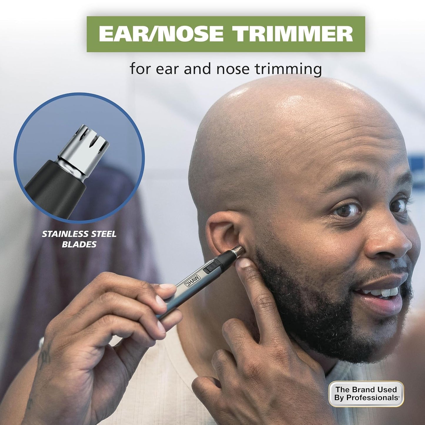 Wahl Micro Groomsman Battery Personal Trimmer for Eyebrows, Nose & Ear