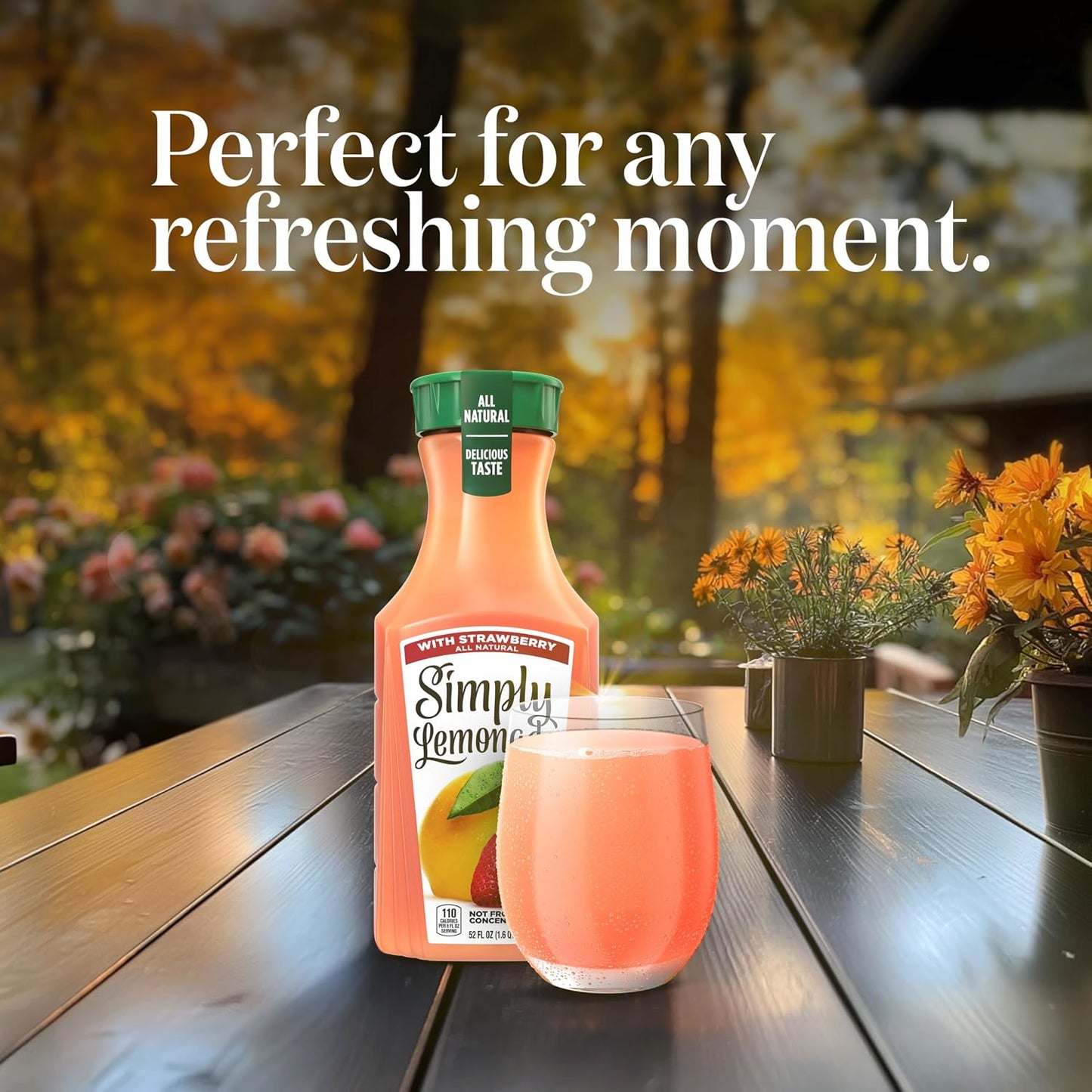 Simply Lemonade with Strawberry, 52 Fl Oz Bottle
