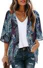 CHICGAL Womens Floral Kimono Cardigan Beach Cover Up Casual Summer Tops