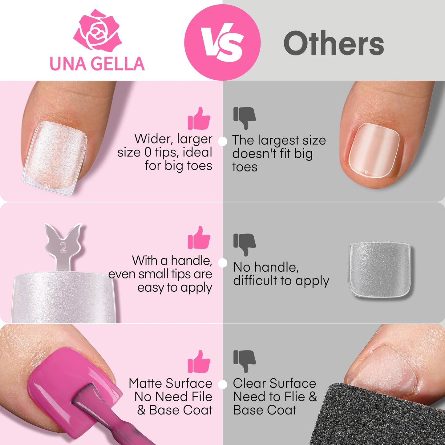 UNA GELLA 9 in 1 Gel Nail Glue U V Super Hold for Gel Nails Tips 10ml