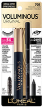 L’Oreal ParisVoluminous Waterproof Volume Building Mascara, Black [360], 0.28 oz (Pack of 3)