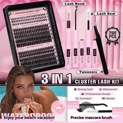Goddvenus Pre-made Spikes Lash Clusters Wispy Manga Eyelash Clusters