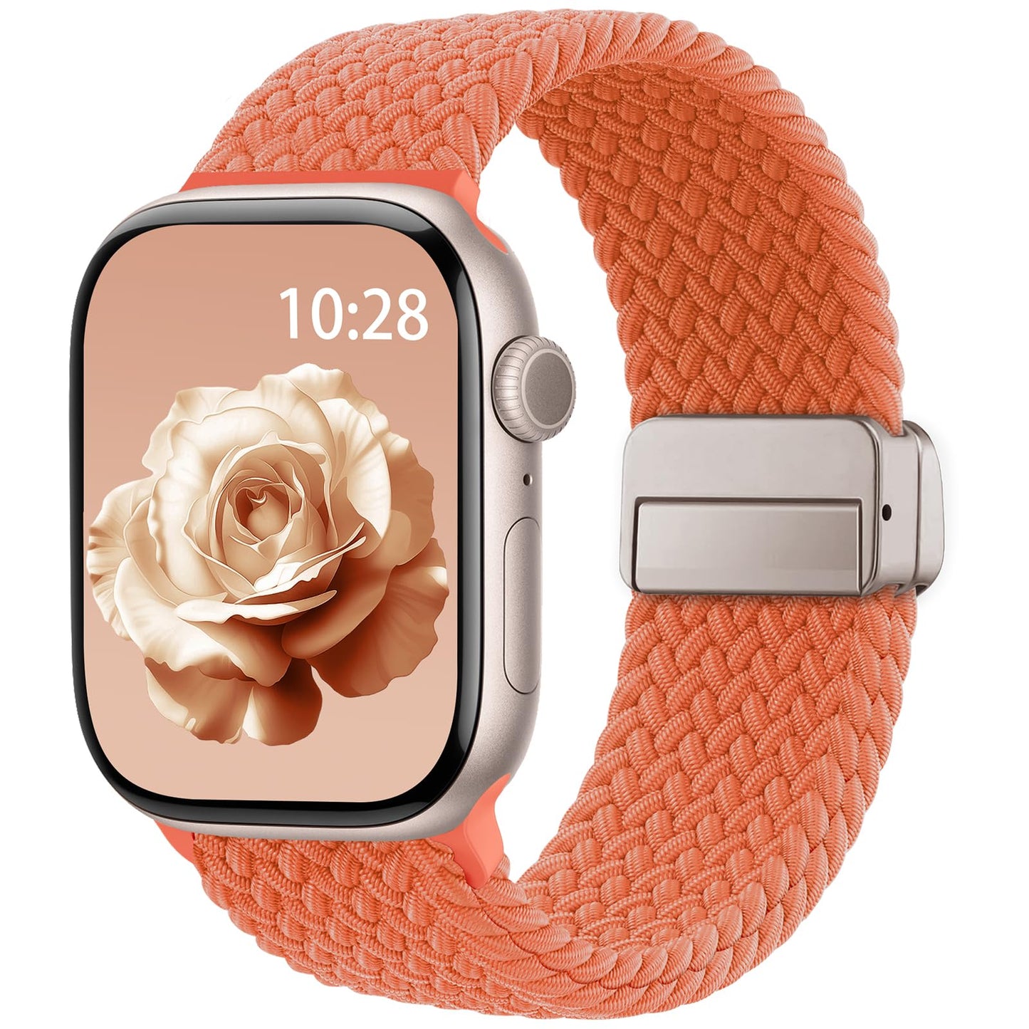 Braided Stretchy Magnetic Band Compatible with Apple Watch Bands Women Men
