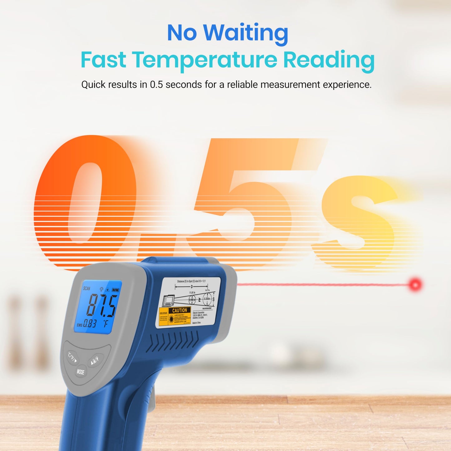 Etekcity Infrared Thermometer Laser Temperature Gun 774