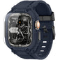 amBand Bands Compatible with Apple Watch 9/8/7/6/5/4 & SE 3/2/1 45mm/44mm Case for Men, M1 Sport Series Rugged Case Protective Cover for iWatch SE3/SE2/6/SE/5/4 44/45 mm Men Black