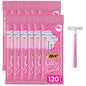 BIC Silky Touch Women's Disposable Razors, With 2 Blades, Pretty Pastel Razor Handles, 10 Count Pack of Shaving Razors