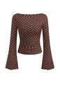 PRETTYGARDEN Womens Bell Long Sleeve Ribbed Knit Tops