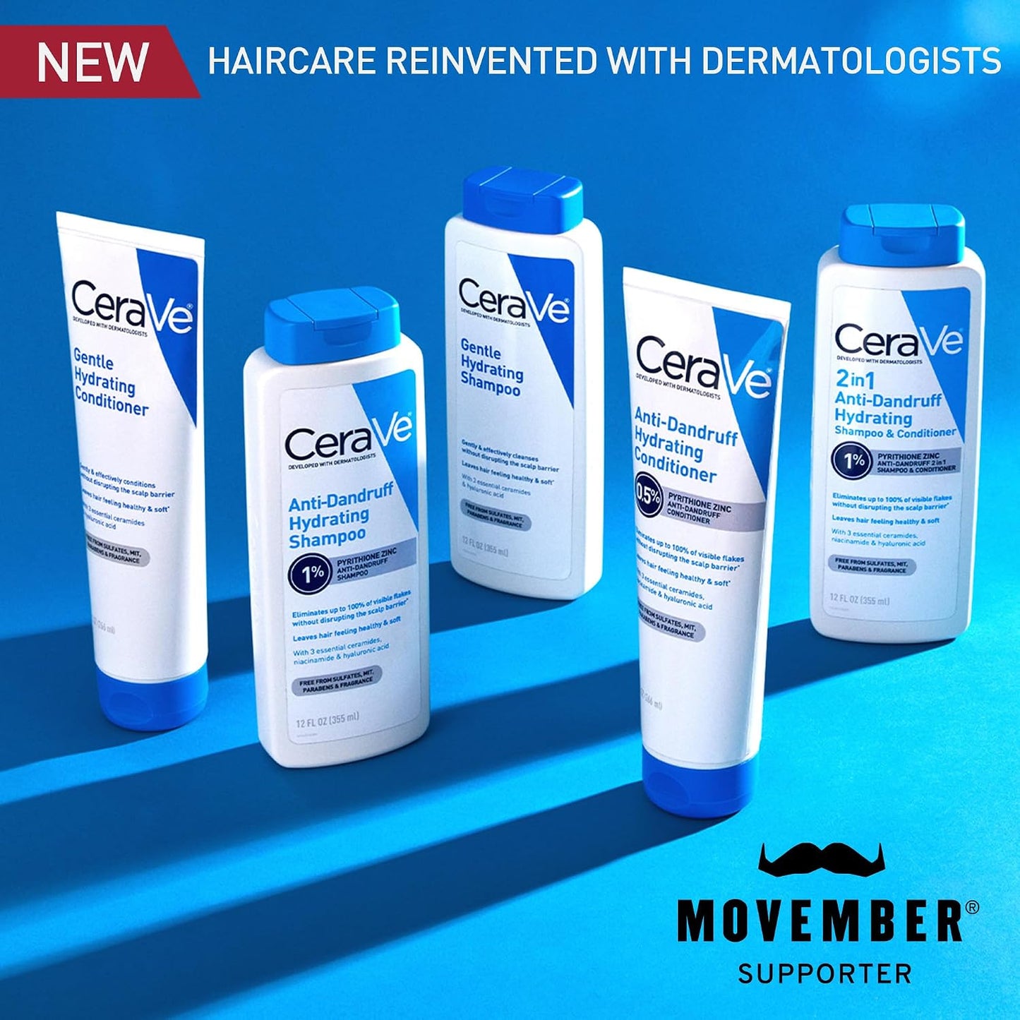 CeraVe Hydrating Anti Dandruff Shampoo, Itchy Scalp Treatment, 12oz