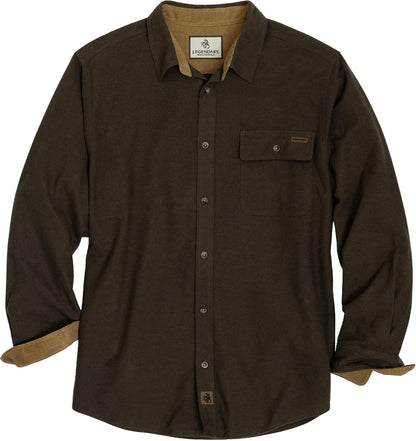 Legendary Whitetails Mens Flannel Long Sleeve Button Down 100% Cotton Shirt