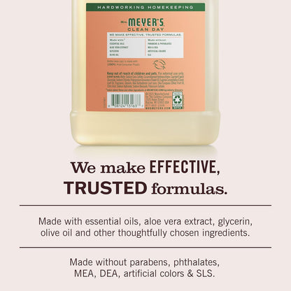 Mrs. Meyer's Clean Day, Hand Soap Refill, Lemon Verbena Scent, 33 Fl Oz