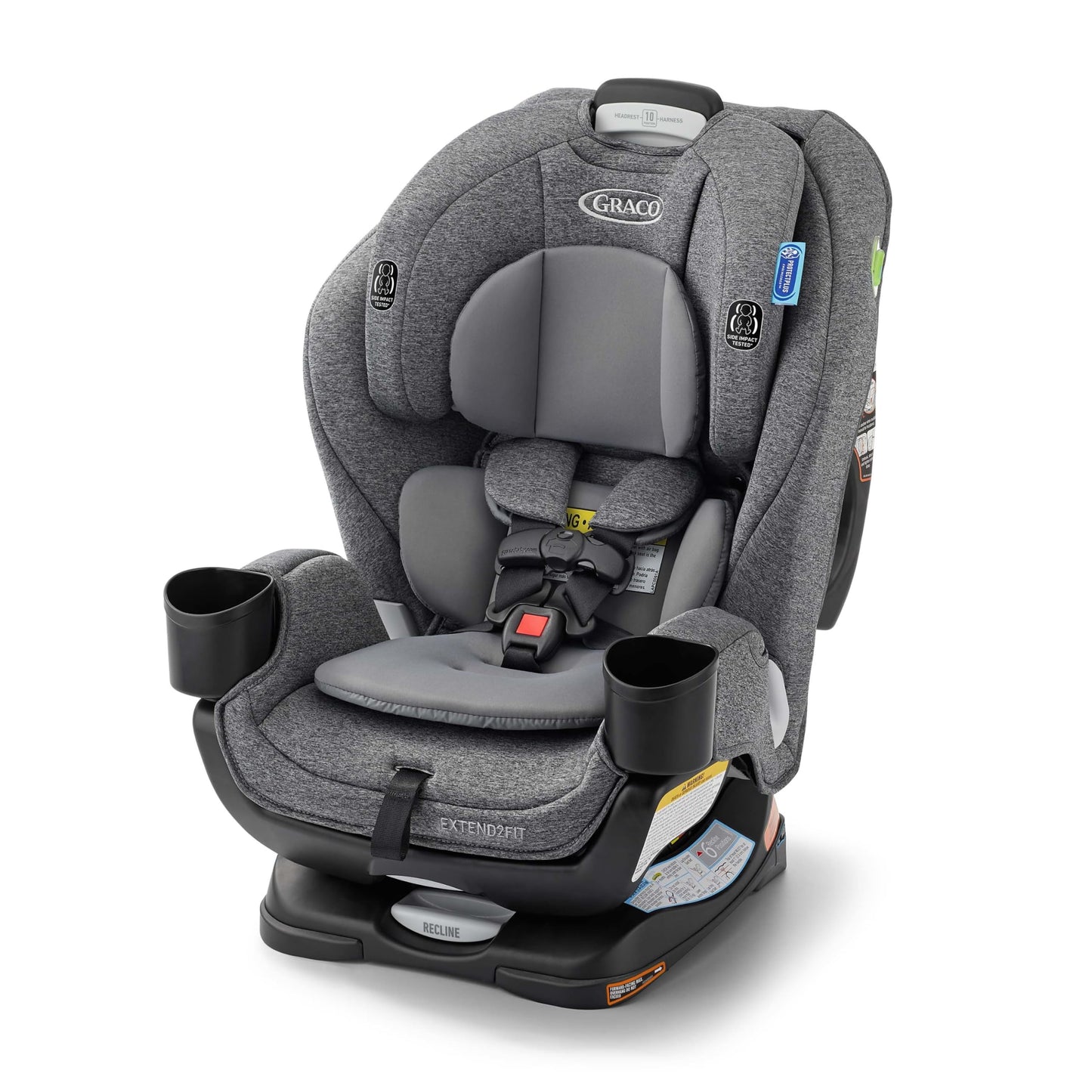 Graco Extend2Fit Convertible Car Seat, Rear and Forward Facing Car Seat with Adjustable Extension Panel for Extra Legroom, Great Gift for Baby Shower or Baby Registry, Redmond