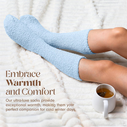 Unboxme Gifts Warm & Cozy Ultra-Luxe Cloud Fuzzy Socks, Gifts for Women