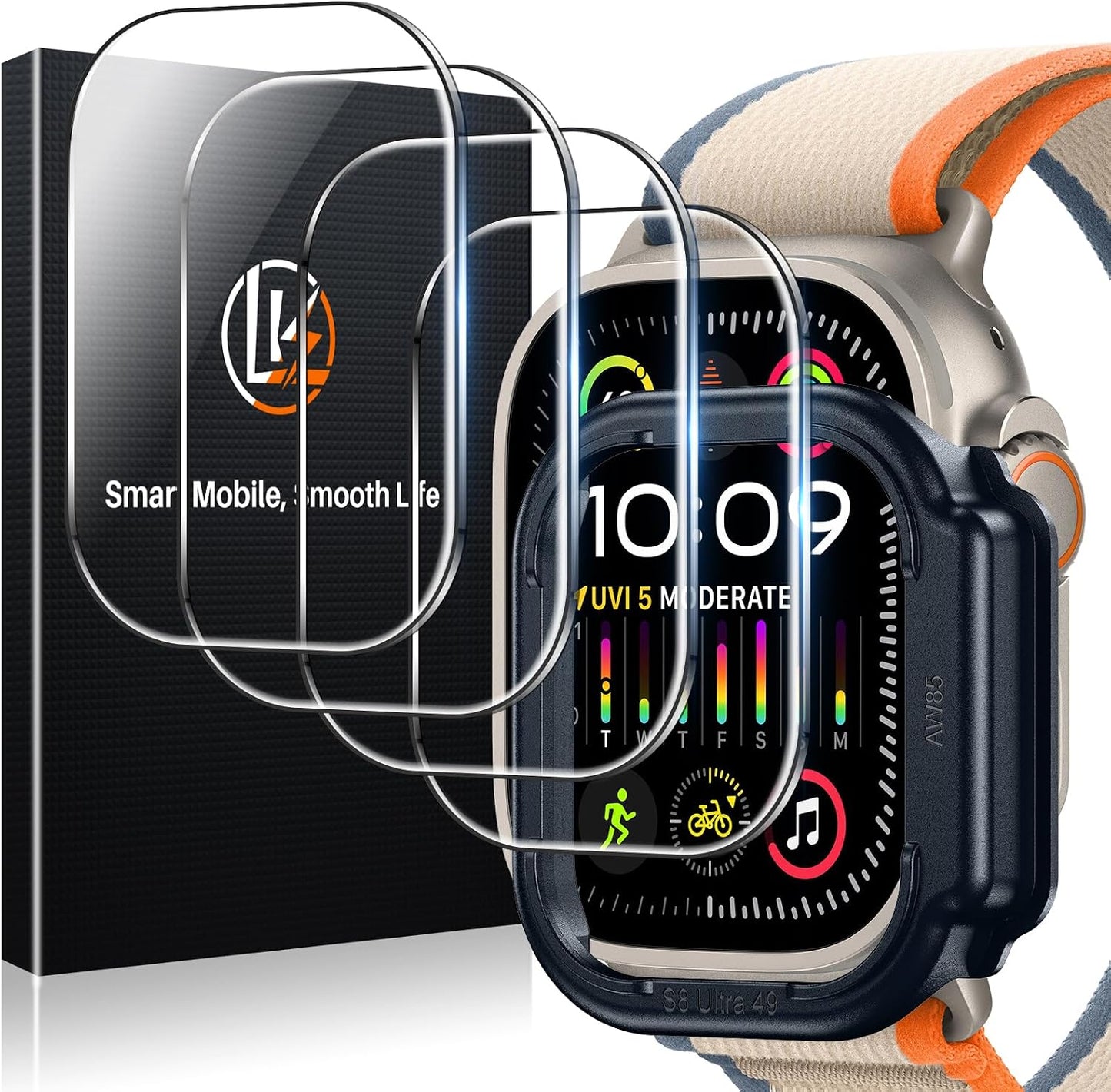 LK 3 Pack for Apple Watch Ultra/Ultra 2 / Ultra 3 Screen Protector 49mm