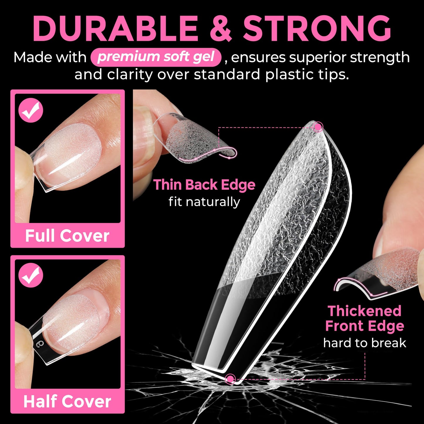 UNA GELLA 15g Nail Glue for Press On Nails with 20ml Nail Glue Remover Kit