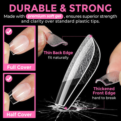 UNA GELLA 15g Nail Glue for Press On Nails with 20ml Nail Glue Remover Kit