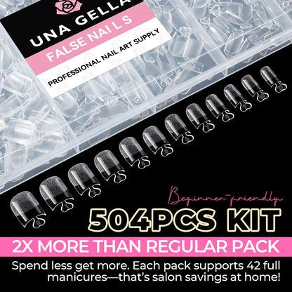 UNA GELLA 9 in 1 Gel Nail Glue U V Super Hold for Gel Nails Tips 10ml