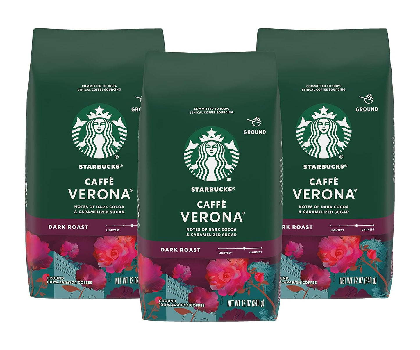 Starbucks Ground Coffee, Dark Roast Coffee, Italian Roast, 100% Arabica, 1 bag (18 oz)