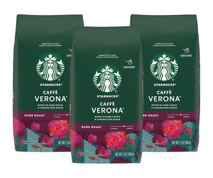 Starbucks Ground Coffee, Dark Roast Coffee, Italian Roast, 100% Arabica, 1 bag (18 oz)