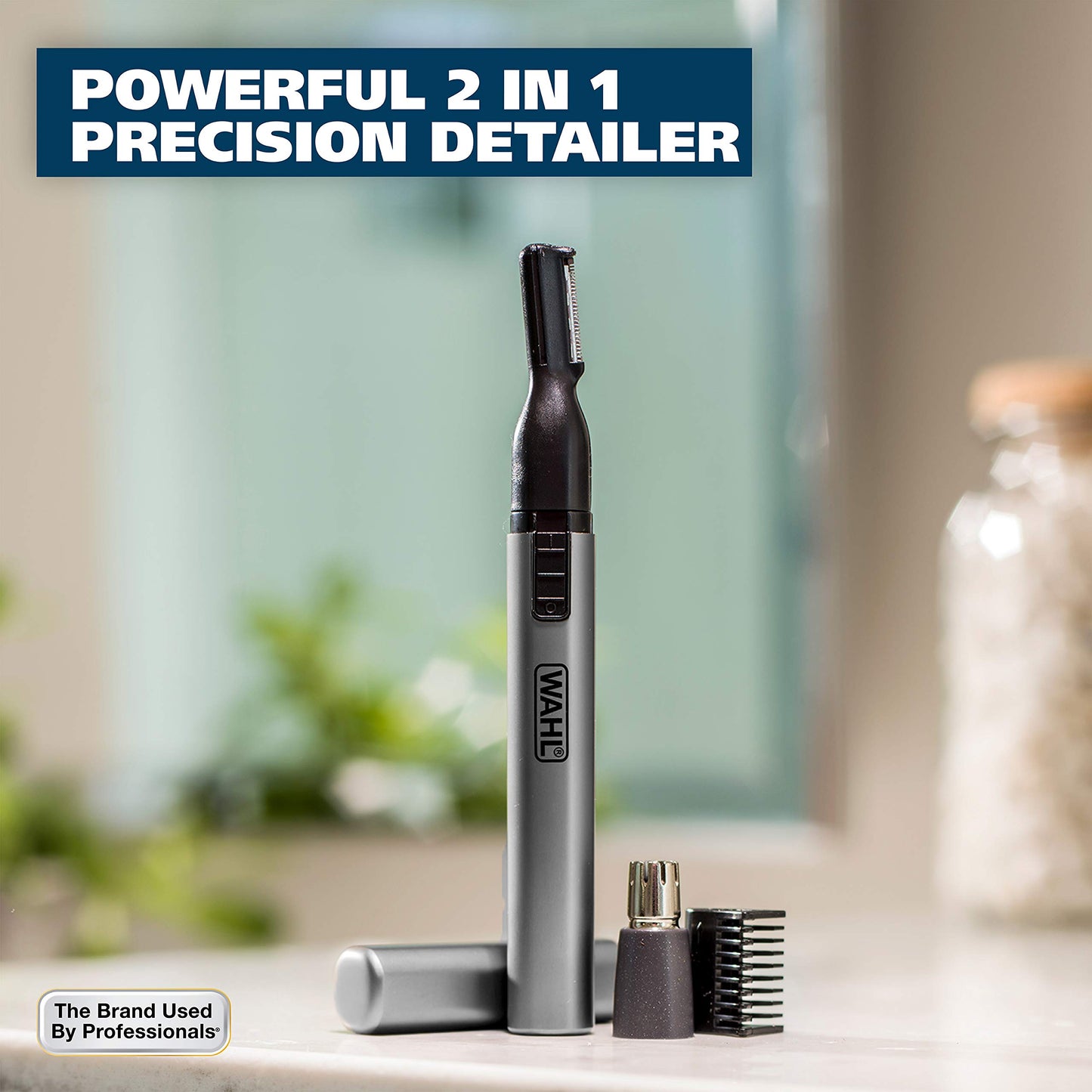 Wahl Micro Groomsman Battery Personal Trimmer for Eyebrows, Nose & Ear