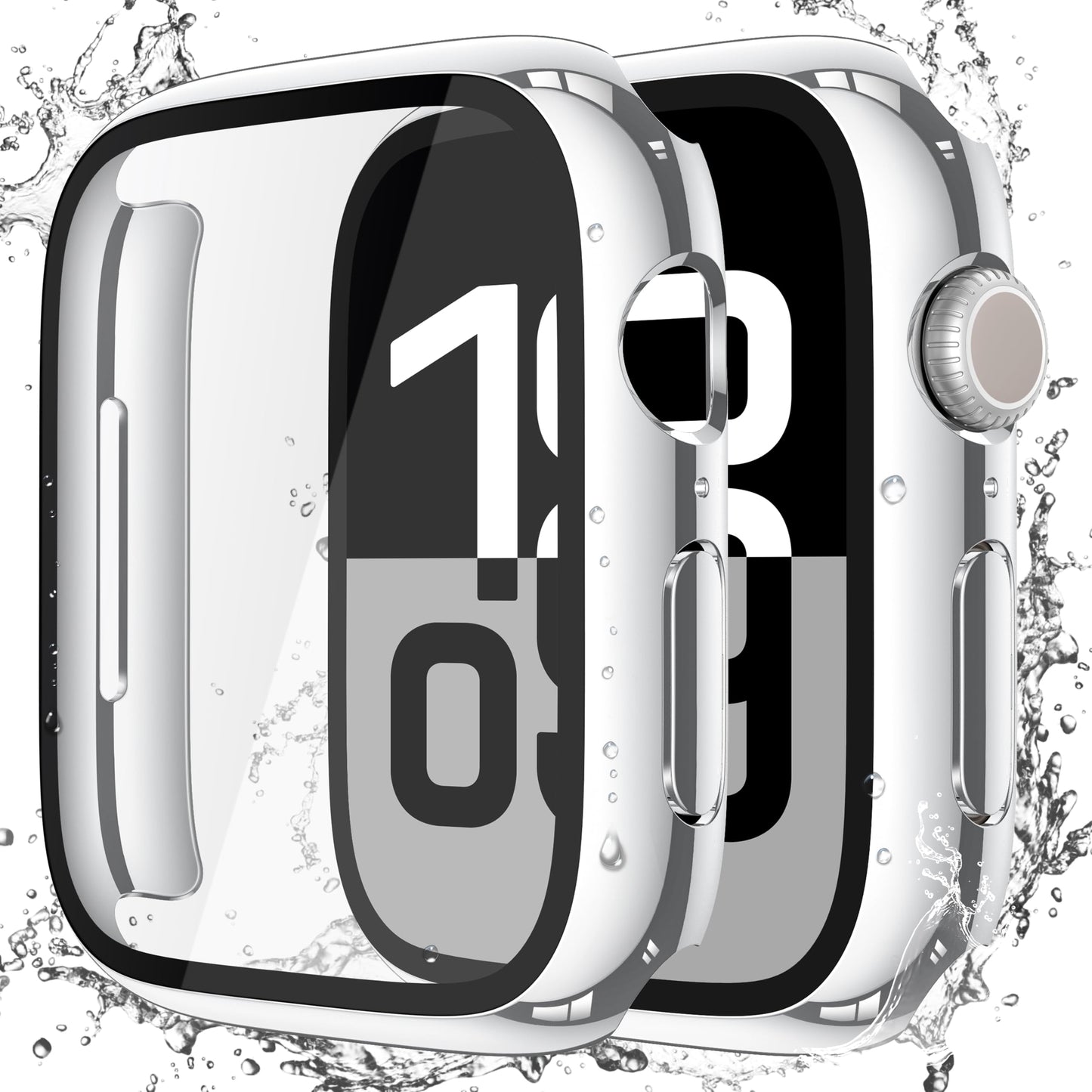 Misxi 2-Pack Waterproof Case for 46mm Apple Watch Series 11/10