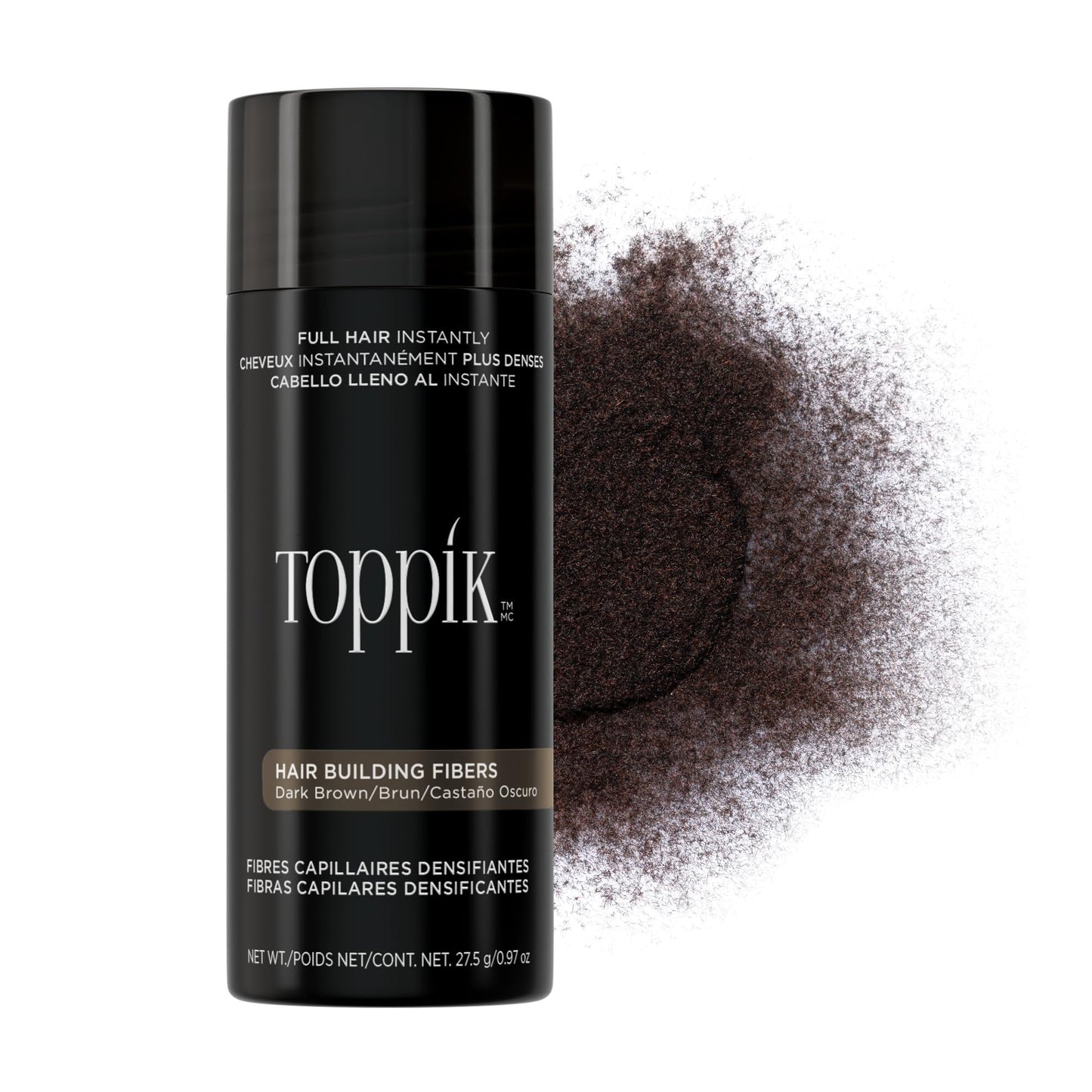Toppik Hair Building Fibers, Fill In Fine or Thinning Hair Instantly Thicker, Fuller Looking Hair 9 Shades,4 size options
