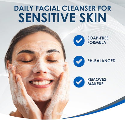 Vanicream Gentle Facial Cleaner, pH-Balanced Face Wash, 8 Fl Oz