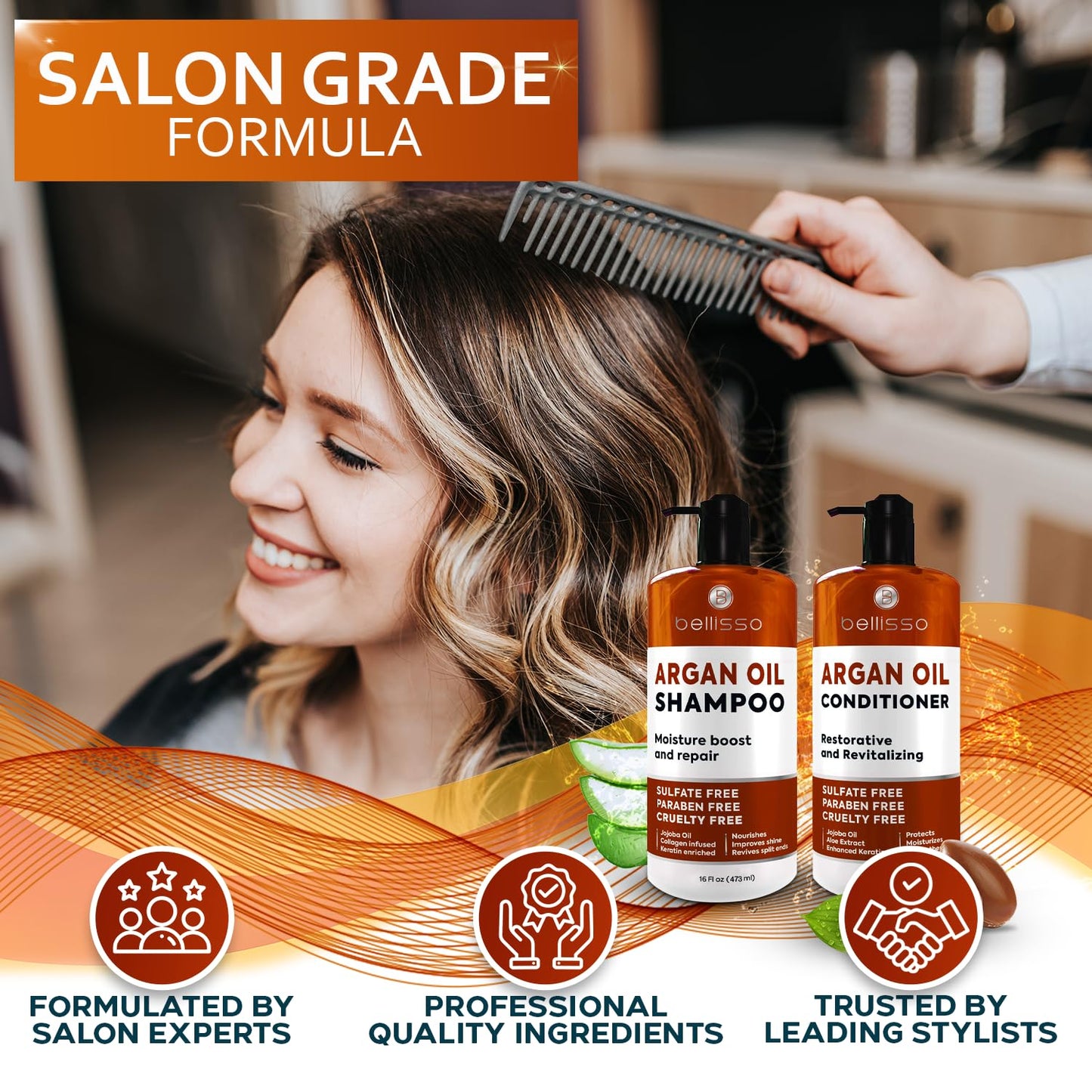 Caffeine Shampoo and Conditioner Set - Volumizing Products for Women and Men - Thickening, Volume Boosting Formula for Thinning and Fine Hair - Sulfate Free, No Parabens - Hydrating, Salon Grade