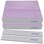 Nail Files (12 Pack), 100/180 Grit Emery Boards Nail File for Natural Nails and Acrylic Nails, Double Sided Emory Boards limas para unas acrilicas Profesional Fingernail Filer Reusable Manicure Gray