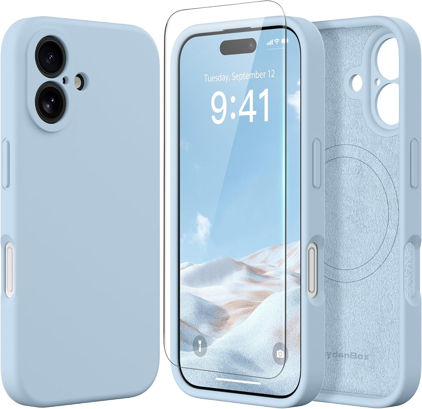Magnetic for iPhone 17 Case Silicone Matcha