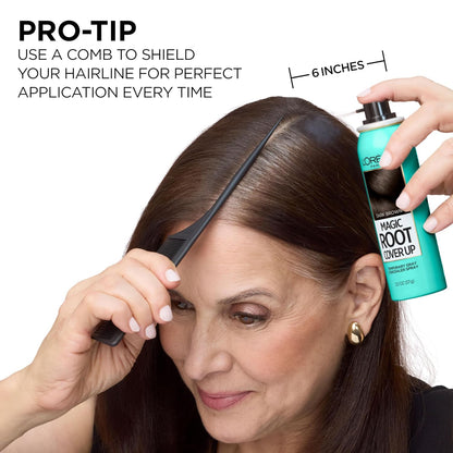 L'Oreal Paris Magic Root Cover Up Gray Hair Spray, 100% Gray Hair Coverage with Buildable, Lightweight, Transfer-Resistant, and Temporary Formula, Ammonia-Free, Dark Blonde, 2 oz (1 Count)