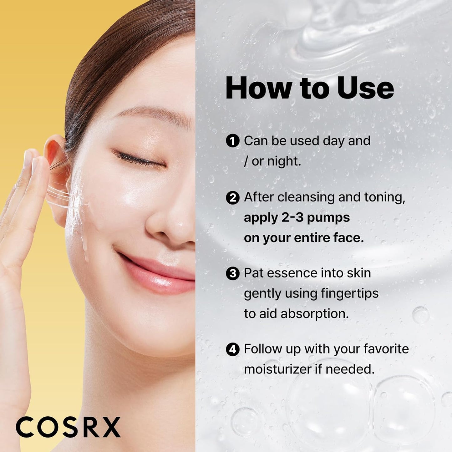 COSRX Snail Mucin 96% Repairing Serum for Sooothing & Hydrating 3.38 oz.