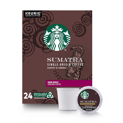 Starbucks K-Cup Coffee Pods, Dark Roast Hot or Iced Coffee, French Roast, 96 Keurig Pods