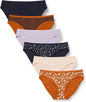Amazon Essentials Women's Cotton Spandex Bikini Brief Underwear (Available in Plus Size)