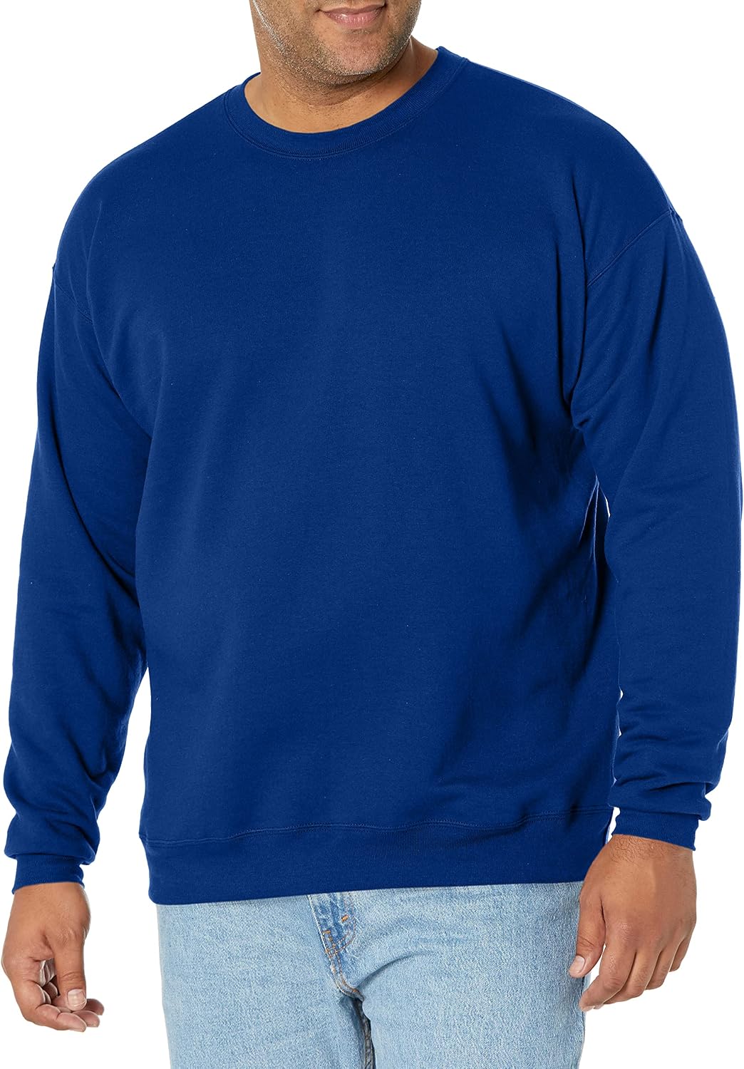 Hanes Men's Sweatshirt, EcoSmart Fleece Crewneck Sweatshirt, Big & Tall Available, 1 or 2-Pack