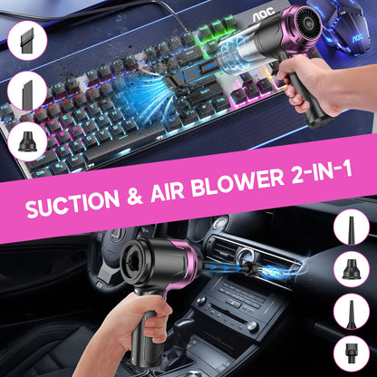 KMM Handheld Car Vacuum Cleaner, Hand Held Vacuum Cleaner and Air Duster